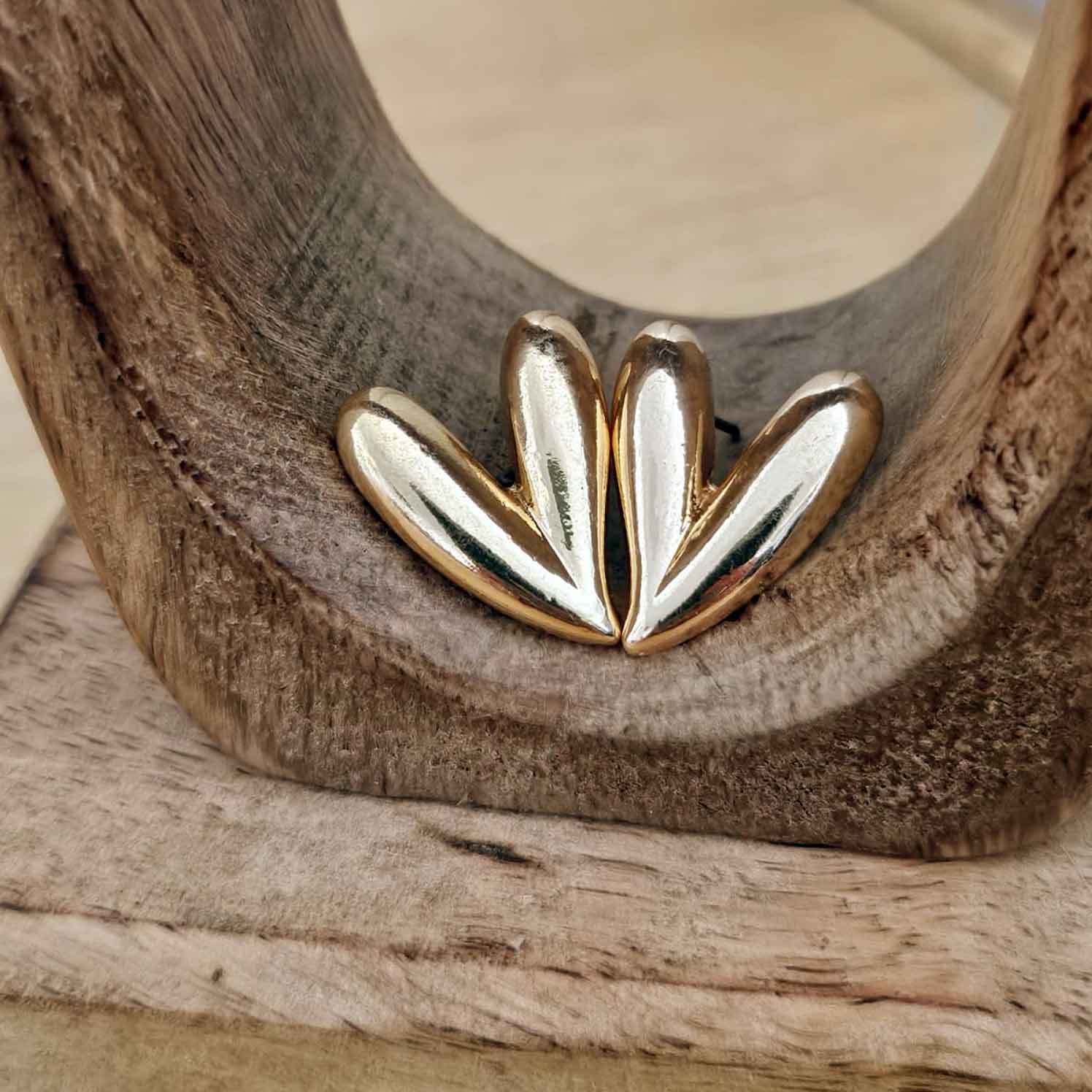 Boucle d'oreille cœur Doré