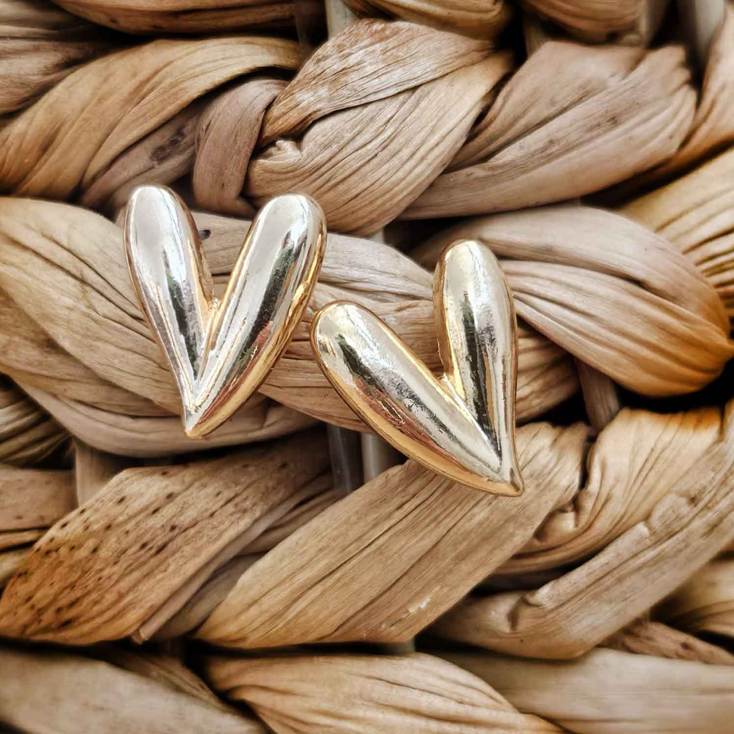 Boucle d'oreille cœur Doré
